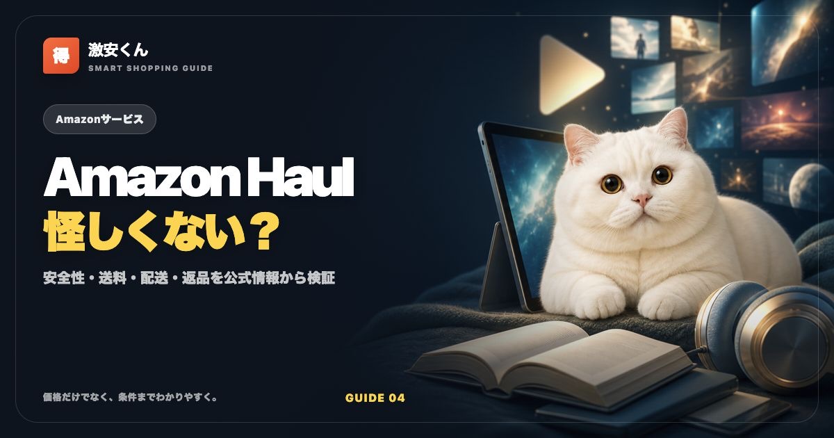 Amazon Haulは怪しい?安全性・送料・届くまで・返品を徹底解説【2026年】