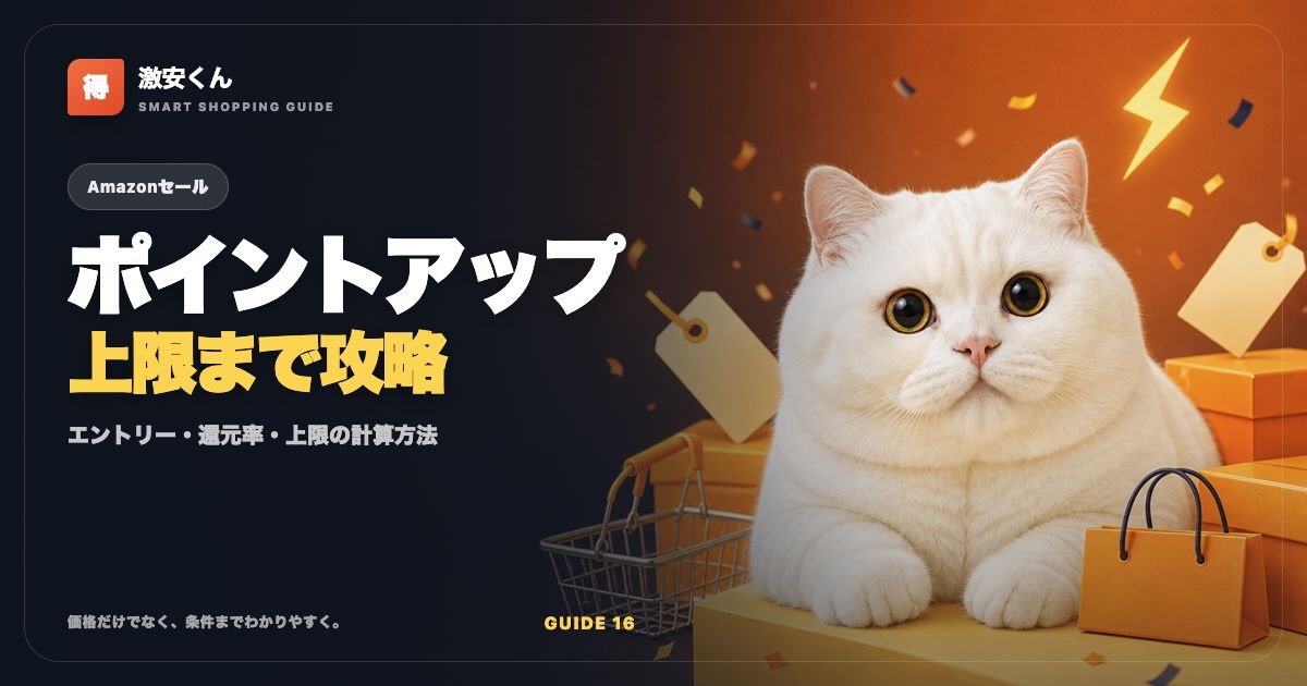 Amazonポイントアップキャンペーン攻略｜計算方法・上限・注意点のサムネイル
